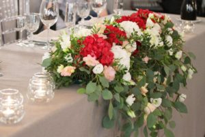 квіти на стіл наречених